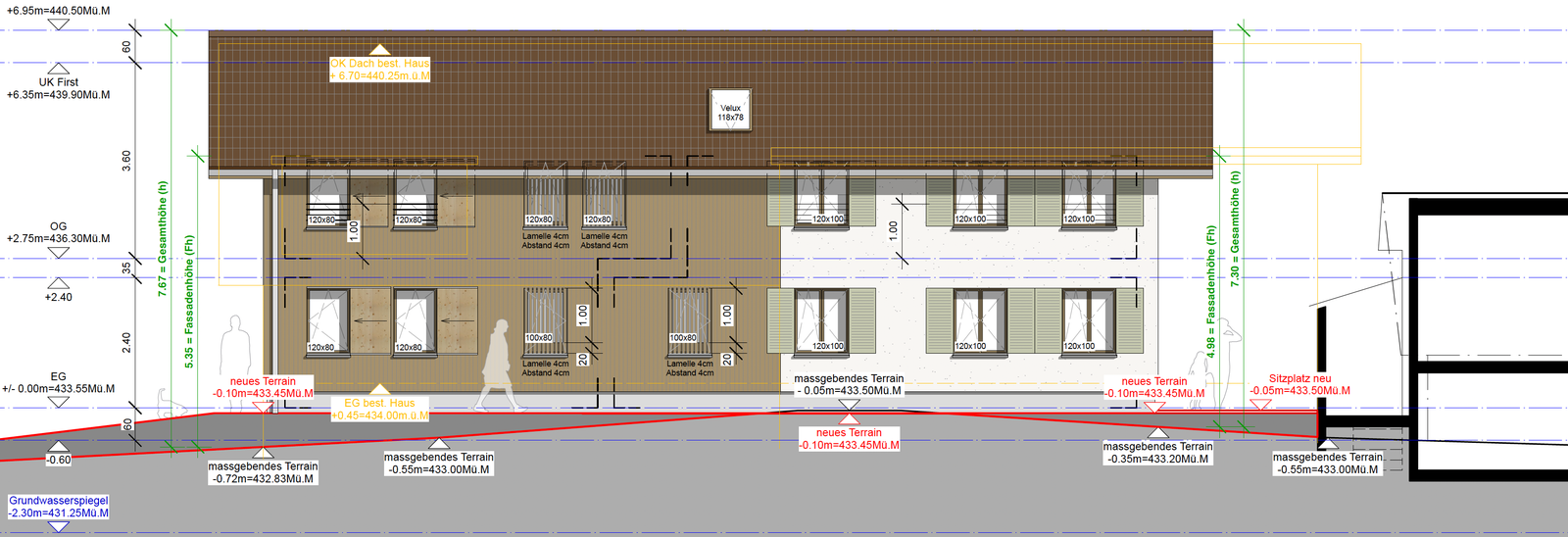 Nordwestfassade